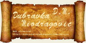 Dubravka Miodragović vizit kartica